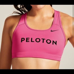 Peloton Active Fuschia Swoosh Bra